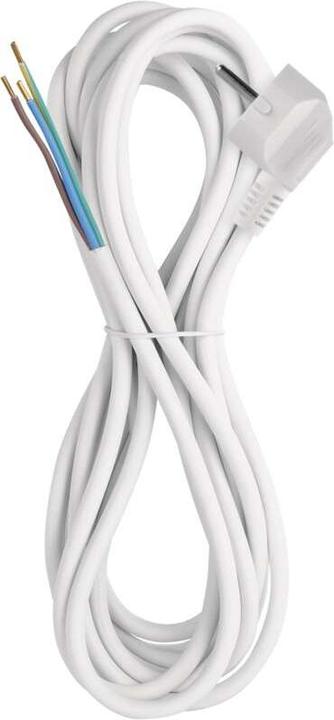 Produktbild Emos Netzkabel PVC 3x 0,75mm2, 5m, weiss (5 m)