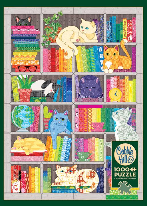 Produktbild Cobble Hill Puzzle 1000 pieces Rainbow Cat Quilt (1000 Teile)