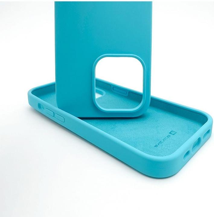 Actual product image Evelatus Apple iPhone 12/12 Pro Soft Case with bottom Sky Mėlyna (Apple iPhone 12, Realme 12 Pro+)