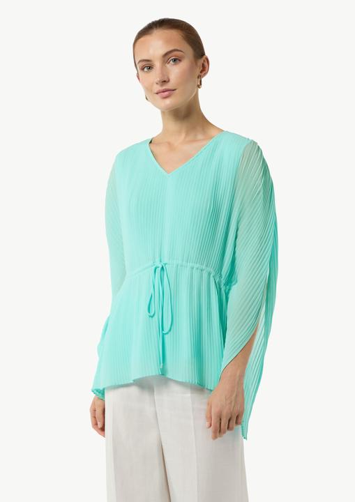 Actual product image Comma Bluse Plissee-Tunika mit V-Ausschnitt (34)