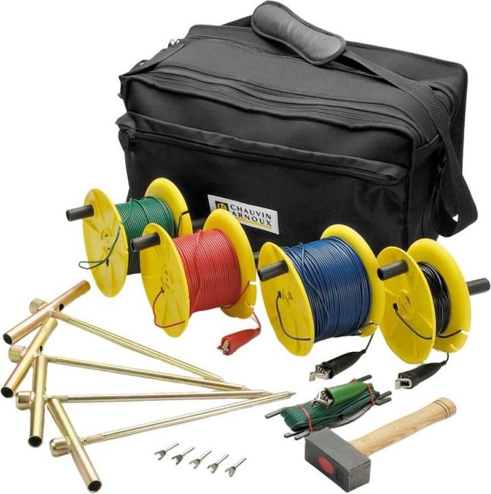 Chauvin Arnoux P01102040 Kit de piquets de terre Kit d'accessoires pour la mesure de la terre et de la résistance