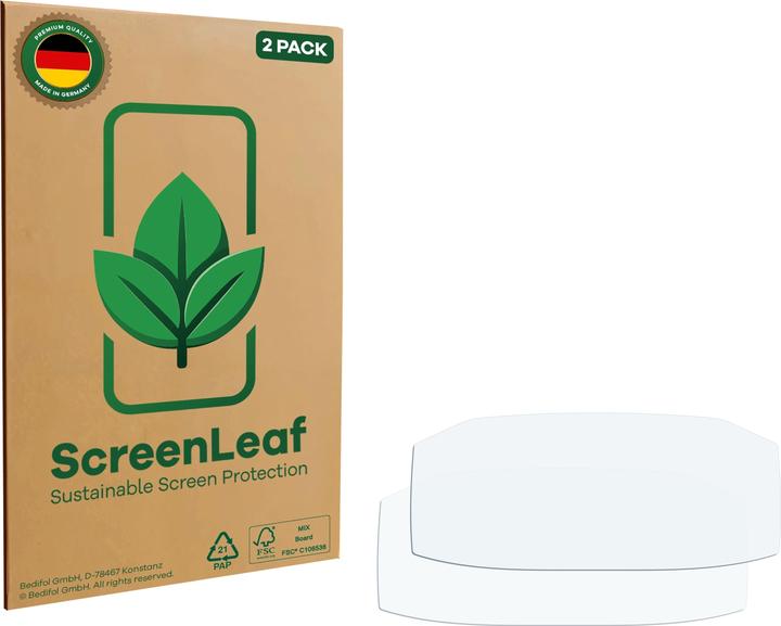 ScreenLeaf Pellicola protettiva, Proteggi Schermo Sostenibili, Clear, Antigraffio