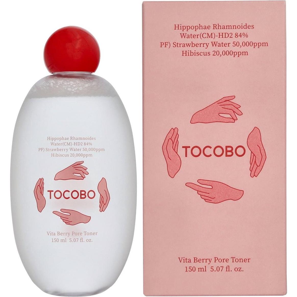 Tocobo Vita Berry Pore Toner 150ml - Vitamin-Gesichtswasser für fettige & Mischhaut (Gesichtswasser, 150 ml) (TCO-06006)