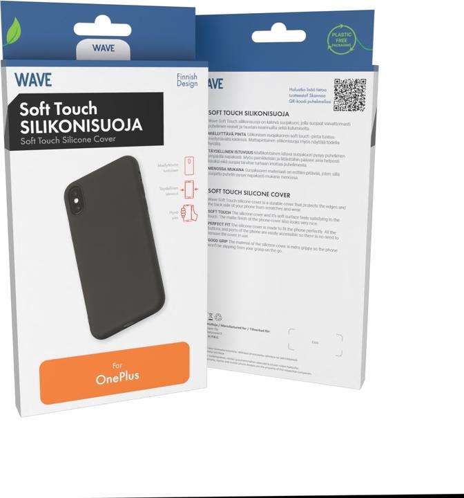 Actual product image Wave Soft Touch Silicone Case, OnePlus Nord 4 5G, black (OnePlus Nord 4)