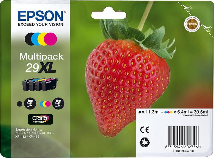 Produktbild Epson 29XL Claria Home (M, C, Y, BK)