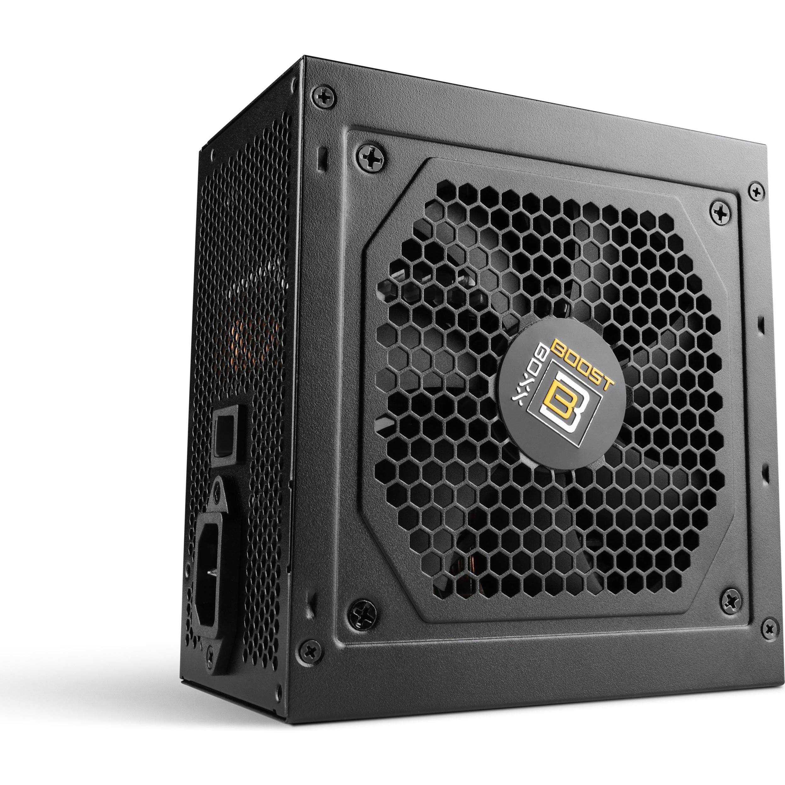 CSL 500 Watt BoostBoxx Power Boost, 87% Effizienz, 80 Plus Bronze zertifiziert (500 W), PC Netzteil, Schwarz