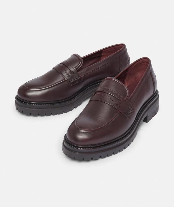 Image du produit Comma Slipper Leder-Loafers mit Plateausohle (38)