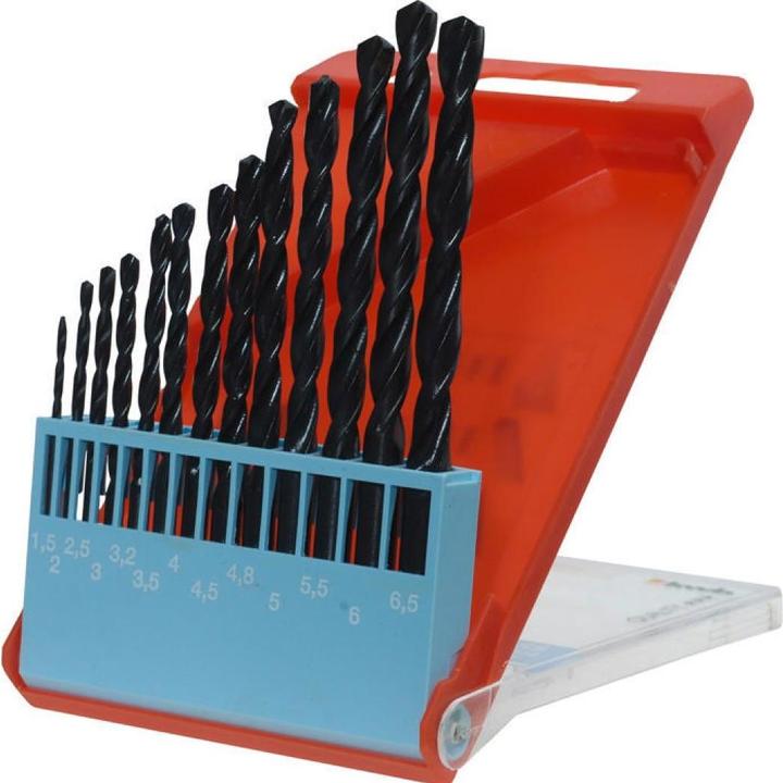 kwb Spiralbohrer Set 13-teilig (6 mm, 6.5 mm, 5.5 mm, 3.3 mm, 1.5 mm, 3 mm, 5 mm, 2.5 mm, 3.5 mm, 4.5 mm, 2 mm, 4.2 mm, 4 mm)