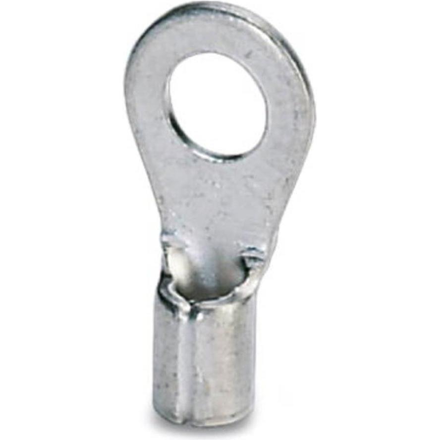 Phoenix Contact, Kabelverbindung, Ringkabelschuh Querschnitt (max.)=1 mm² Loch-Ø=5.3 mm Unisoliert Metall 3240073 100 St...