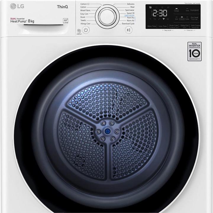 Actual product image LG RH80V3AV6N tumble dryer Freestanding Front-load A++ White (8 kg, Right)