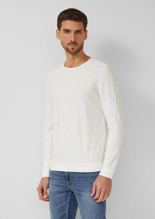 Produktbild s.Oliver Strickpullover Strickpullover mit Flammgarnstruktur (XXL)