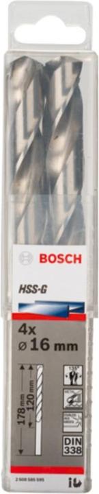Produktbild Bosch Professional Zubehör PRO Metal HSS-G Spiralbohrer, 16 x 120 x 178 mm (16 mm)
