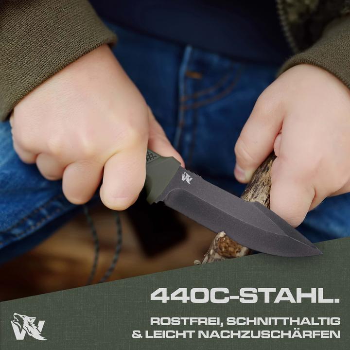 Immagine prodotto Wolfang W KIDS Active con Fire Starter Verde Stonewash (9 cm)