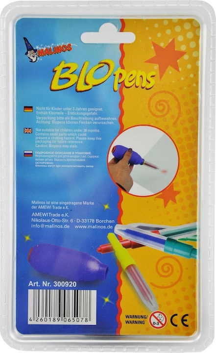 Malinos Pompa a mano Blopens (Viola, 1 x)