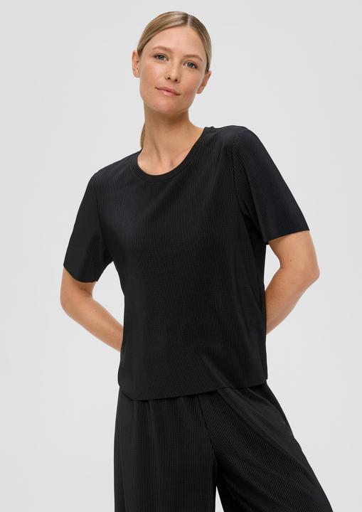 Produktbild S.Oliver T-Shirt T-Shirt mit Plisseefalten (36)