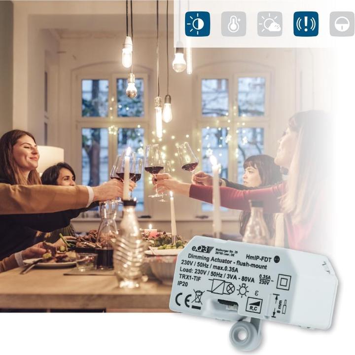 Actual product image Homematic IP Flush-mounted dimming actuator - (Dimming actuator)