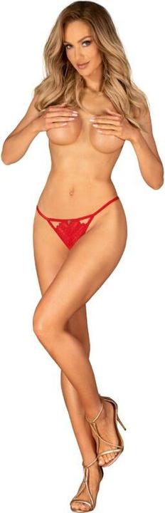 Produktbild Obsessive Ingridia Ouvert String Rot (XXL)