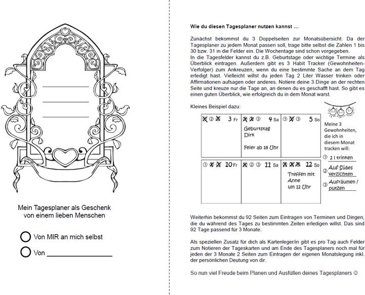 Image du produit Agenda journalier non daté A5 pour le tirage des cartes journalières et les rendez-vous (A5, 1 jour / 1 page)