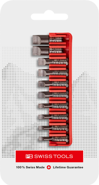 Actual product image PB Swiss Tools Bit set PB C6.707 CN BitBlock with 10 bits (SL 1, SL5, SL3, SL4, SL1, SL 2)