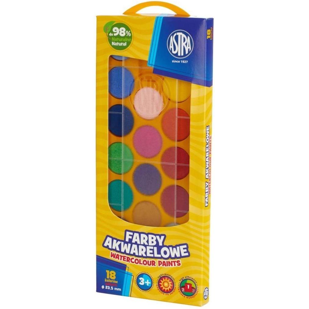 Astra Aquarellfarben fi 23,5 mm 18 Farben (329723)