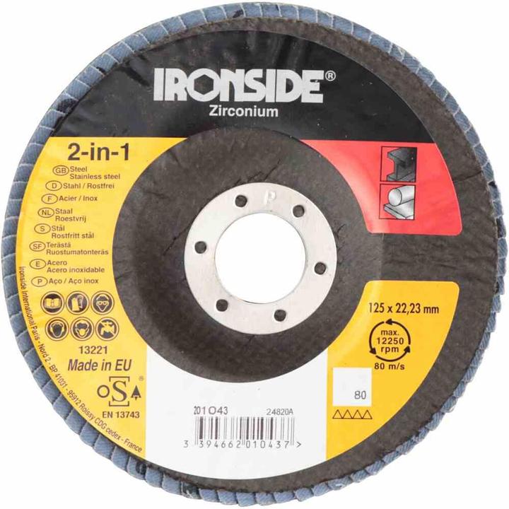 Produktbild Ironside Fächerschleifscheibe Ø125 K80