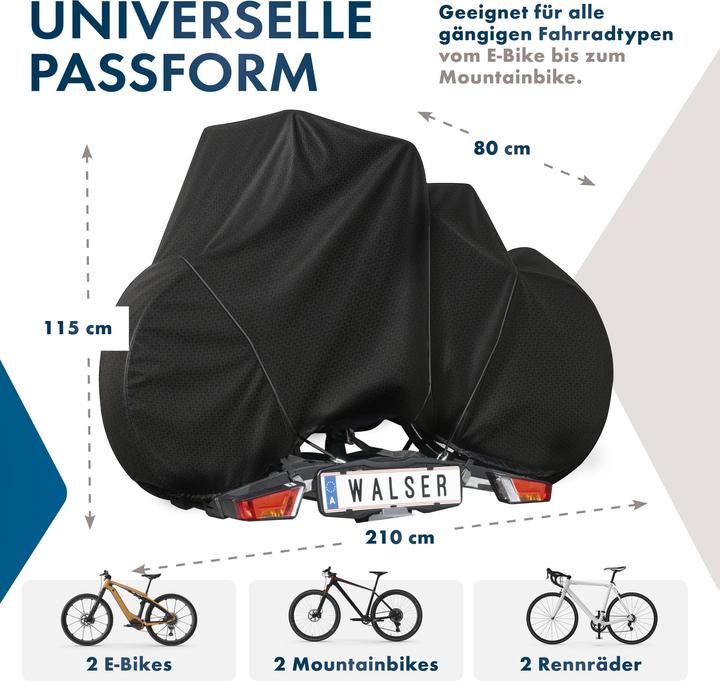 Actual product image Walser Premium bike cover for 2 bikes, waterproof protective bike cover