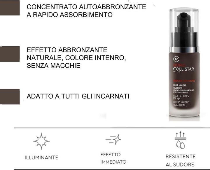 Immagine prodotto Collistar Gocce magiche per l'uomo (Siero autoabbronzante, 30 ml)