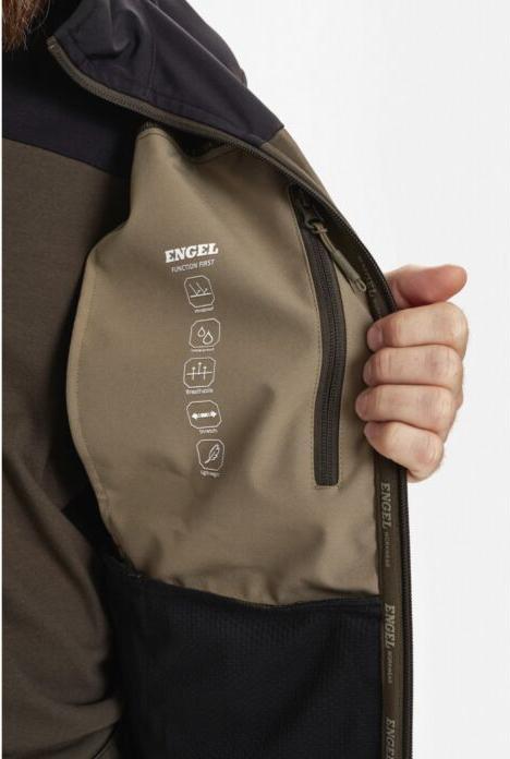 Produktbild Engel Entire leichte Softshelljacke olive (S)