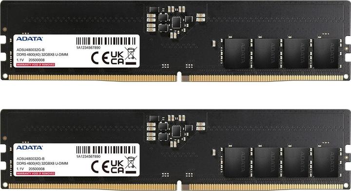 Produktbild Adata DDR5 32GB 4800-40 K2 Premier Tray Dual Tray (2 x 16GB, 4800 MHz, DDR5-RAM, DIMM)