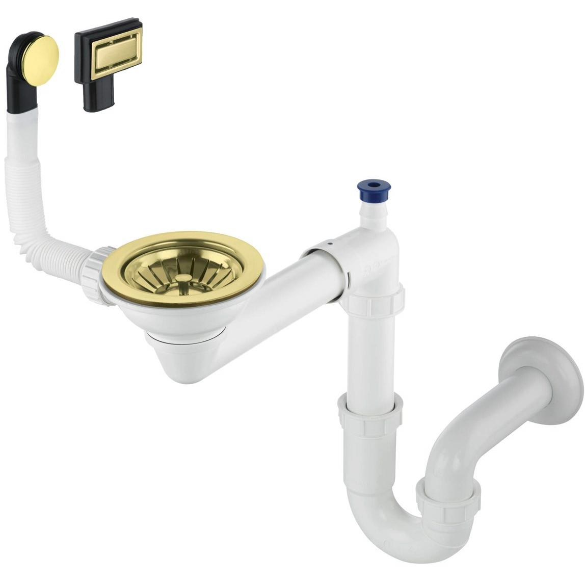 Deante, Siphon, Siphon für 1-Becken Granitspüle - Space-Saver