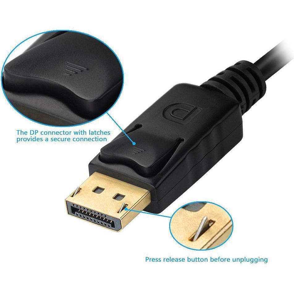 Thumbnail - equip Displayport->HDMI/VGA/DVI Adapter St/Bu (DVI, HDMI, 1.50 cm), Data + Video Adapter, Schwarz