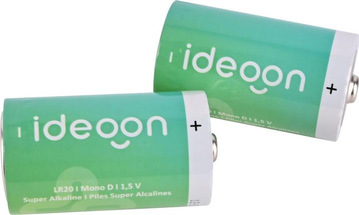 Produktbild Ideoon 2er-Set Premium Batterien Typ D Mono - LR20 Alkaline 1,5V - Langlebige Energie (2 Stk.)