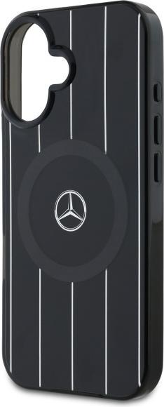 Actual product image Mercedes MEHMP16S23HRSK iPhone 16 6.1" czarny/black hardcase MB Double Layer Crossed Lines MagSaf (Apple iPhone 16)