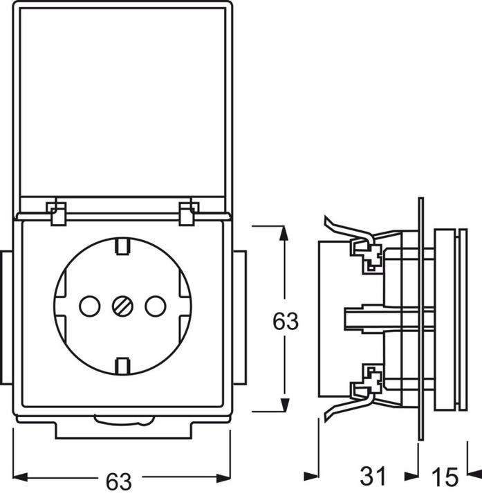 Produktbild Busch-Jaeger Steckdosen-Einsatz