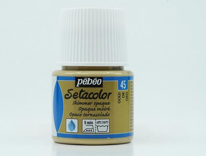 Actual product image Pebeo Setacolor Opaque (Shimmering gold, 45 ml)