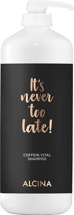 Produktbild Alcina It's Never Too Late Coffein Vital Shampoo 1250ml for Thinning or Hair Loss Prone Hair (1250 ml, Flüssiges Shampoo)