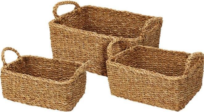 Koopman Korb klein - rechteckig - ca. 28 x 20 x 15 cm - 1 Stück (1 x, 28 x 20 x 15 cm)
