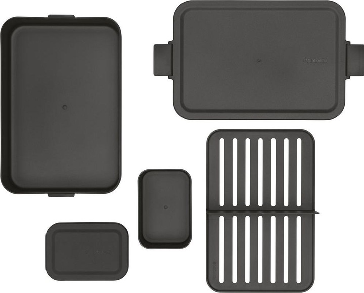 Actual product image Brabantia Lunch Box Make & Take 25.5 x 16.7 x 6.2 cm, Light Grey