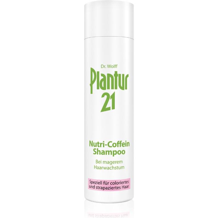 Plantur 21, Shampoo, Nutri-Coffein Shampoo Speziell für coloriertes und strapaziertes Haar (250 ml, Flüssiges Shampoo)