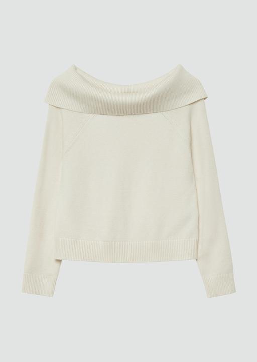 Produktbild s.Oliver Strickpullover Strick-Pullover mit Off-Shoulder-Ausschnitt (134, 140)