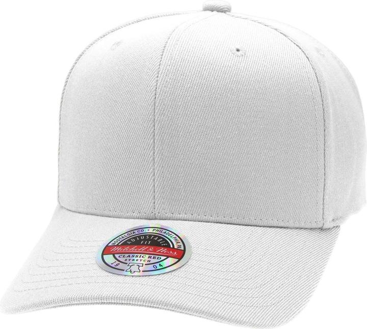 Produktbild Mitchell & Ness M&N Stretch Snapback Classic Red Stretch-Fit Cap Weiss (One Size)