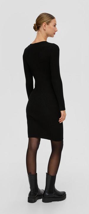 Image du produit s.Oliver Kleid Geripptes Strickkleid aus Viskosemix (46)