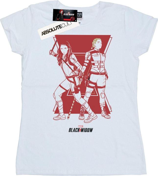 Produktbild Schwarze Witwe Film Schwestern Silhouette Baumwolle TShirt (XXL)