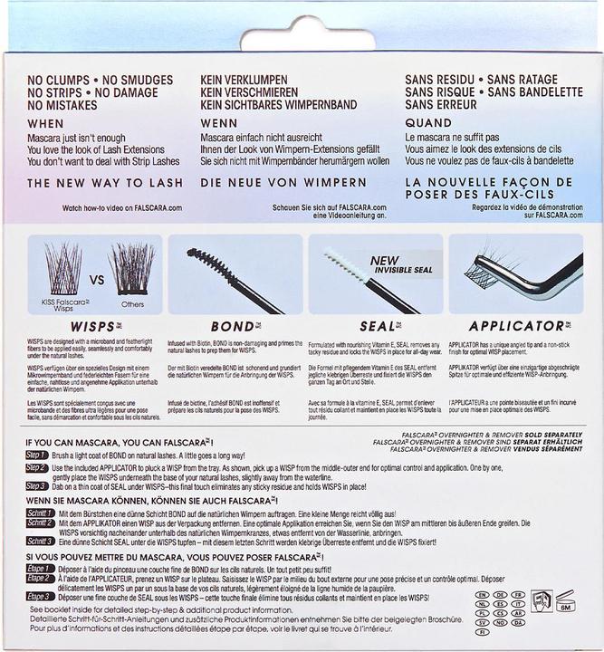 Actual product image KISS Lashes - Falscara Eyelash - Starter Kit (Artificial eyelashes)