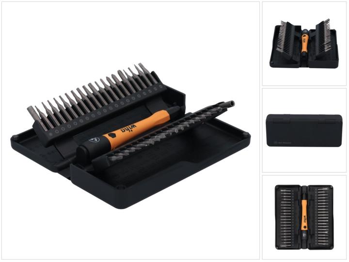 Actual product image Wiha Micro Bit Set (Phillips PH M000 cross, Cross Phillips PH M00, Cross Phillips PH M0, Cross Phillips PH M1, Cross Phillips PH M2, Screw slot M3, Screw slot M2, Hexagon socket TX M5, Hexagon socket TX M4, Hexagon socket TX M3, Hexagon socket TX M2)