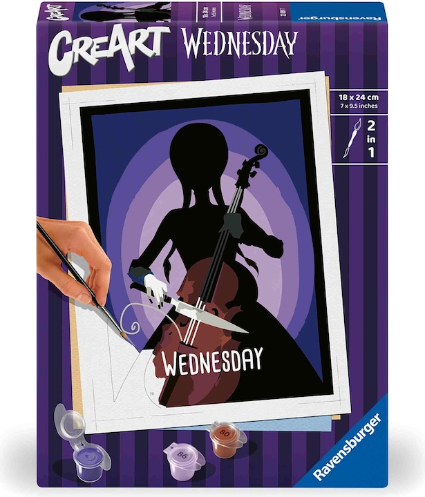 Actual product image Ravensburger CreArt - Painting by numbers 23889 - Wednesday - from 12 years