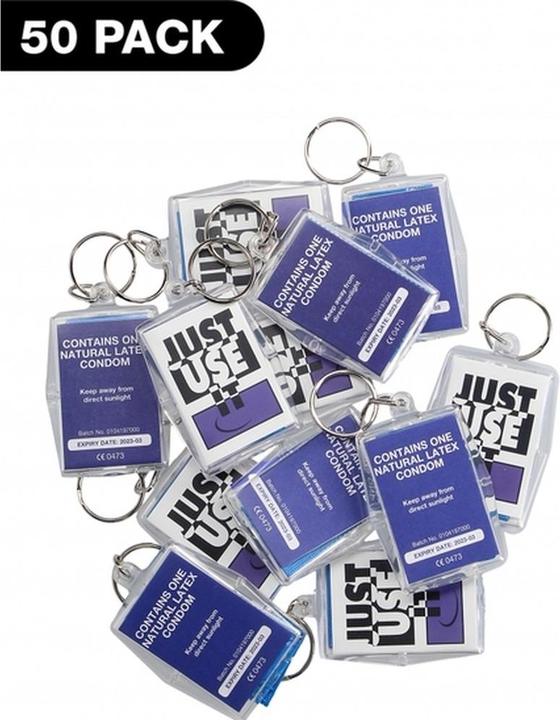 Produktbild EXS Condoms Key Rings- Just Use It 50 pack (50 Stk.)