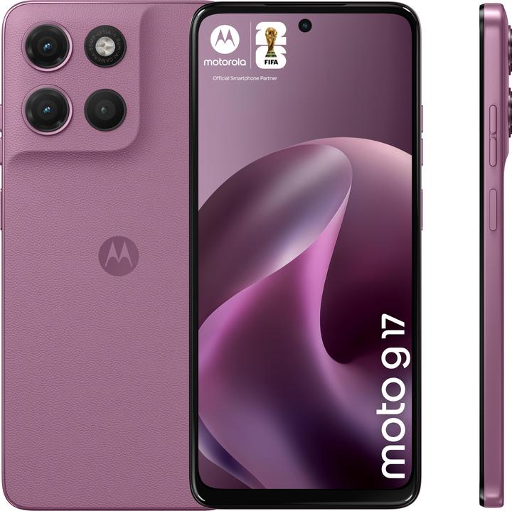 Produktbild Motorola moto g17 (256 GB, PANTONE Bordeaux, Pink, Rosa, 6.72", Dual SIM)