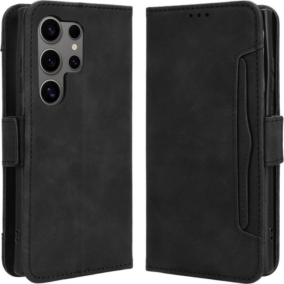 Cover-Discount Etui viele Kartenfächer (Samsung Galaxy S24 Ultra), Smartphone Hülle, Schwarz