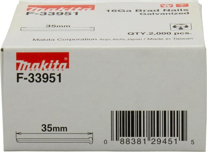 Actual product image Makita Upset head nail 35mm